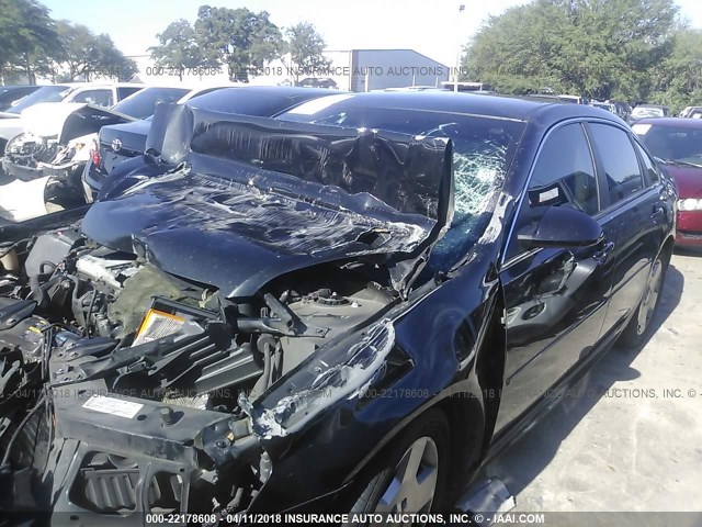 2G1WV58K081252354 - 2008 CHEVROLET IMPALA 50TH ANNIVERSARY BLACK photo 2