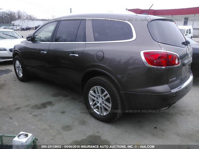 5GAER13798J234820 - 2008 BUICK ENCLAVE CX BROWN photo 3