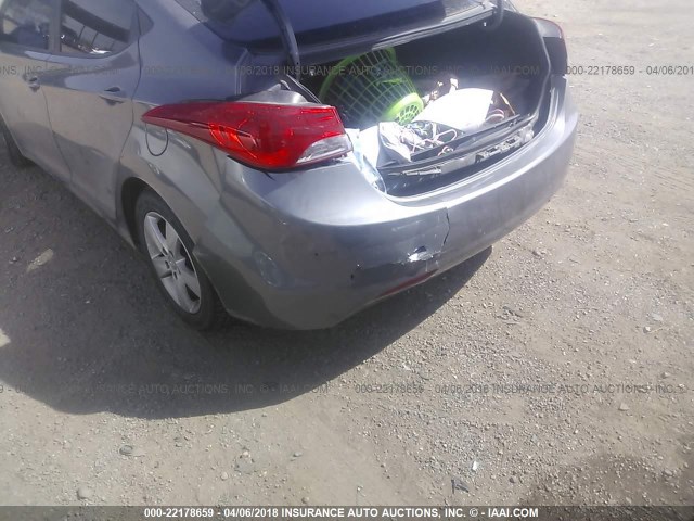 5NPDH4AE3DH340005 - 2013 HYUNDAI ELANTRA GLS/LIMITED GRAY photo 6