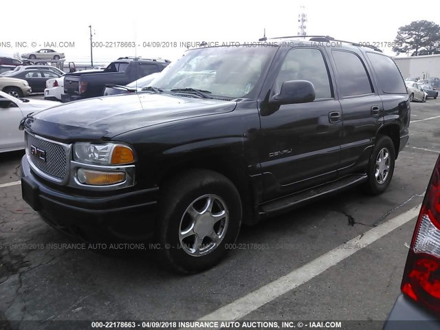 1GKEK63U03J228021 - 2003 GMC YUKON DENALI BLACK photo 2