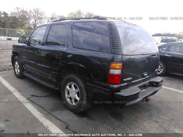 1GKEK63U03J228021 - 2003 GMC YUKON DENALI BLACK photo 3