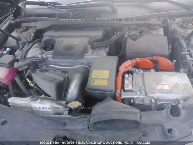 4T1BD1FK4DU064709 - 2013 TOYOTA CAMRY HYBRID/LE/XLE 灰色 照片 10