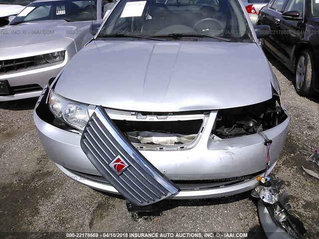 1G8AJ54F15Z172466 - 2005 SATURN ION LEVEL 2 SILVER photo 6