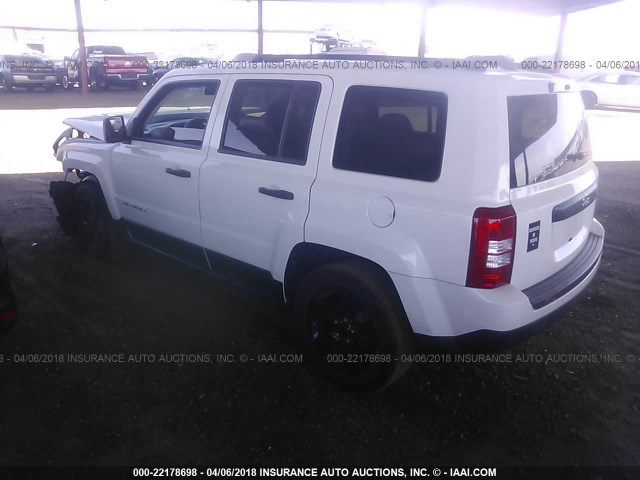 1C4NJPBB0CD660191 - 2012 JEEP PATRIOT SPORT WHITE photo 3