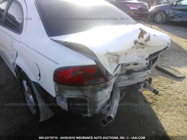 1B3EL46X75N616802 - 2005 DODGE STRATUS SXT WHITE photo 6