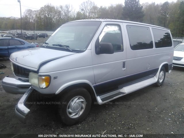 1FMEE11L1VHA48309 - 1997 FORD ECONOLINE E150 SILVER photo 2