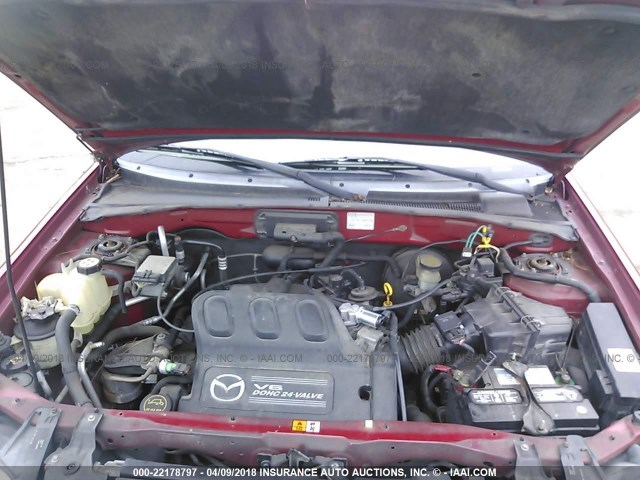 4F2CU08101KM28476 - 2001 MAZDA TRIBUTE LX/ES 红色 照片 10
