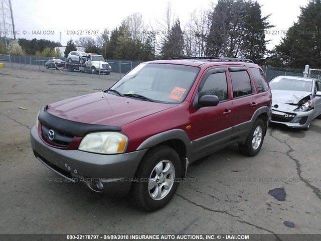 4F2CU08101KM28476 - 2001 MAZDA TRIBUTE LX/ES 红色 照片 2