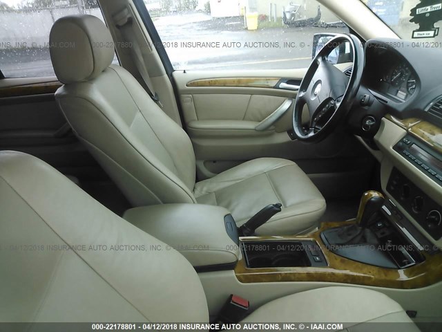 WBAFA53501LM76712 - 2001 BMW X5 3.0I WHITE photo 5