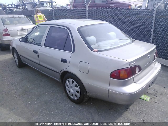 1NXBR12E32Z574919 - 2002 TOYOTA COROLLA CE/LE/S BEIGE photo 3