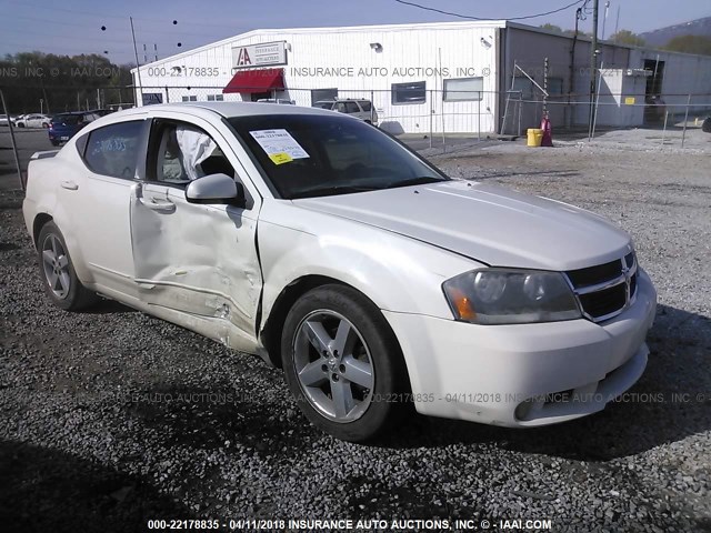 1B3LC76M58N163511 - 2008 DODGE AVENGER R/T WHITE photo 1