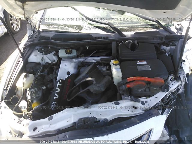 JTNBB46K073011832 - 2007 TOYOTA CAMRY NEW GENERAT HYBRID WHITE photo 10