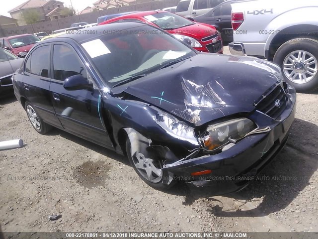 KMHDN46D84U911885 - 2004 HYUNDAI ELANTRA GLS/GT BLUE photo 1