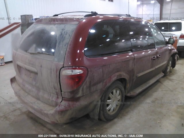 2A4GP54L07R311465 - 2007 CHRYSLER TOWN & COUNTRY TOURING MAROON photo 4