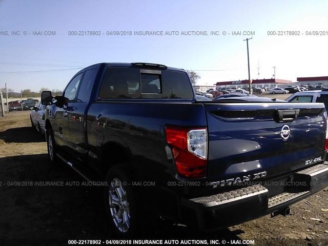 1N6BA1C48HN533607 - 2017 NISSAN TITAN XD SV/PRO-4X BLUE photo 3