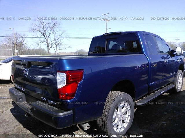 1N6BA1C48HN533607 - 2017 NISSAN TITAN XD SV/PRO-4X BLUE photo 4