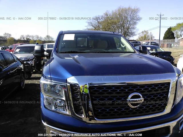 1N6BA1C48HN533607 - 2017 NISSAN TITAN XD SV/PRO-4X BLUE photo 6