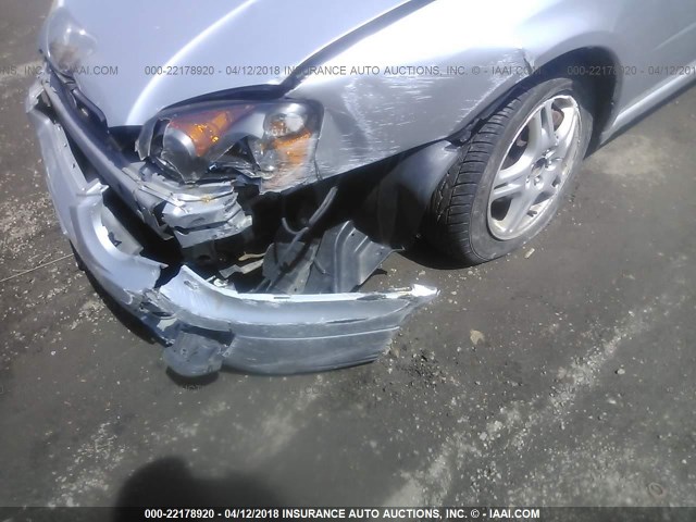 JF1GG67555H814030 - 2005 SUBARU IMPREZA RS SILVER photo 6