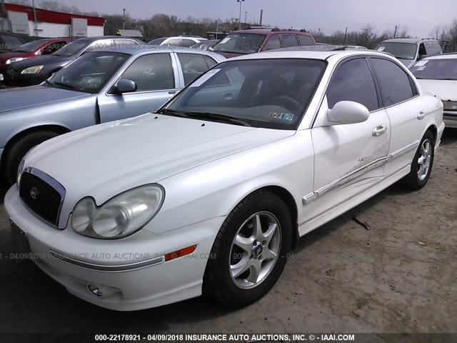 KMHWF35H75A193172 - 2005 HYUNDAI SONATA GLS/LX WHITE photo 2