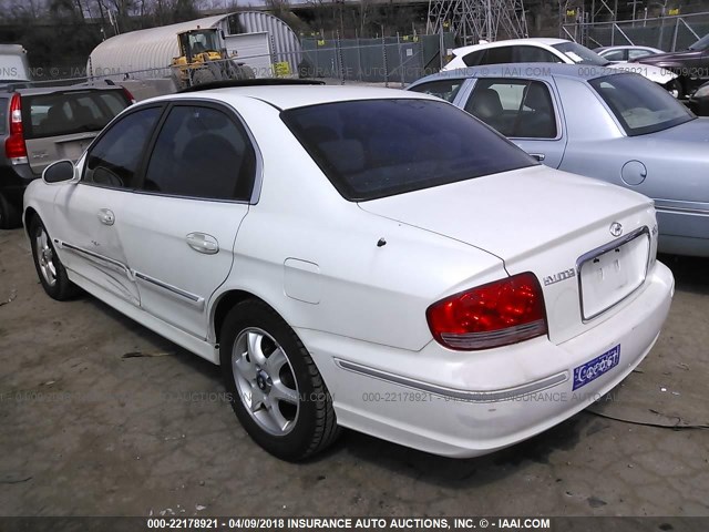 KMHWF35H75A193172 - 2005 HYUNDAI SONATA GLS/LX WHITE photo 3