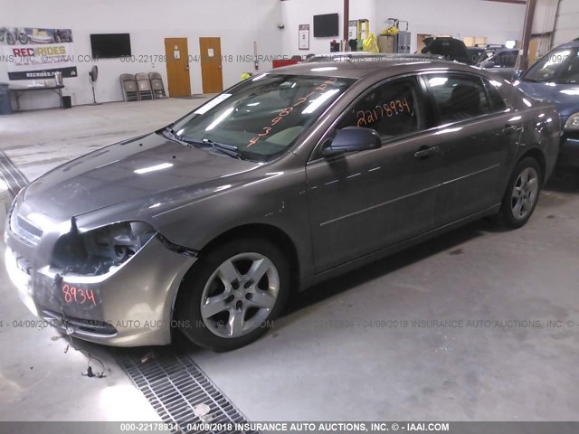 1G1ZB5E18BF104342 - 2011 CHEVROLET MALIBU LS 棕色 照片 2