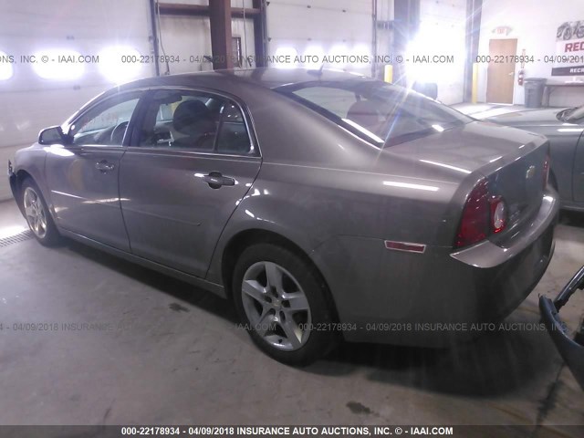 1G1ZB5E18BF104342 - 2011 CHEVROLET MALIBU LS 棕色 照片 3