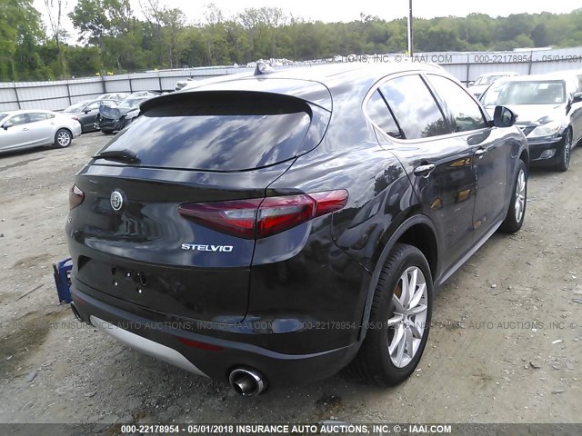 ZASFAKBN7J7B73719 - 2018 ALFA ROMEO STELVIO TI BLACK photo 4