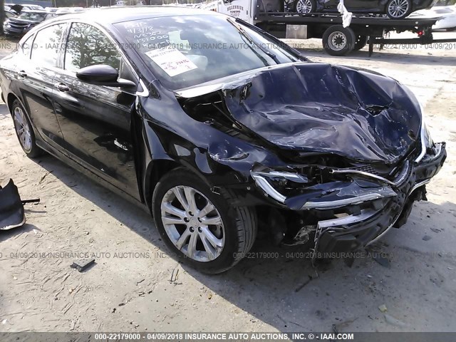 1C3CCCABXFN616665 - 2015 CHRYSLER 200 LIMITED BLACK photo 1