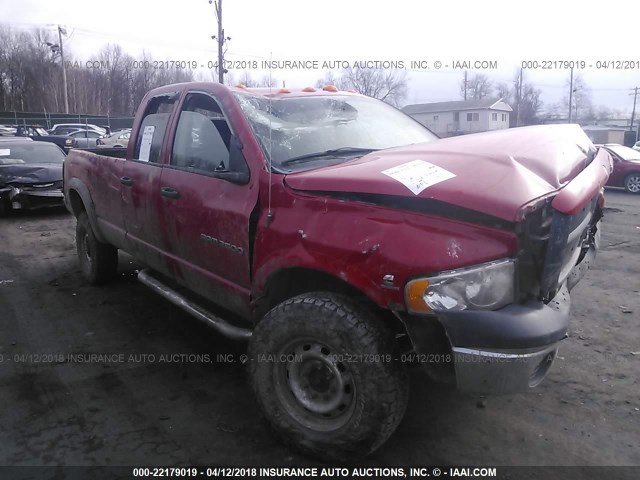 3D7KU28C54G238358 - 2004 DODGE RAM 2500 ST/SLT RED photo 1