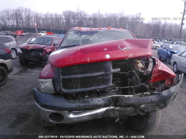 3D7KU28C54G238358 - 2004 DODGE RAM 2500 ST/SLT RED photo 6