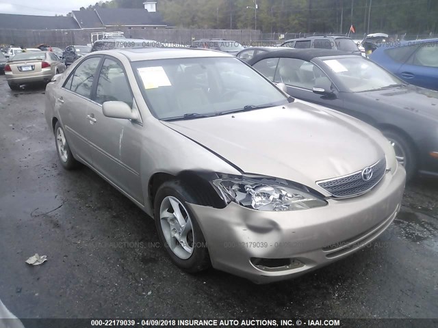 4T1BE32K03U132727 - 2003 TOYOTA CAMRY LE/XLE/SE BEIGE photo 1