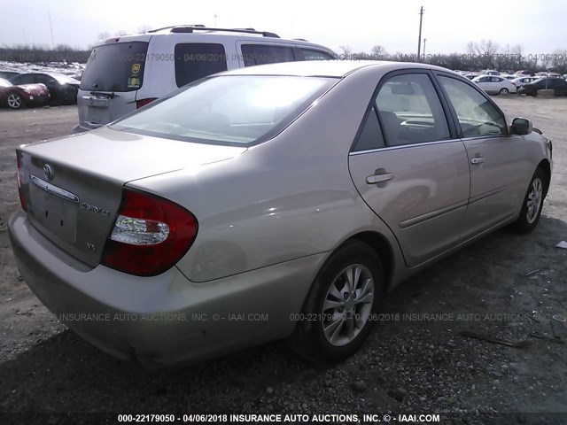 4T1BF32K04U577306 - 2004 TOYOTA CAMRY LE/XLE/SE TAN photo 4