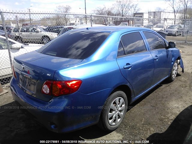 JTDBU4EE6A9096920 - 2010 TOYOTA COROLLA S/LE/XLE BLUE photo 4