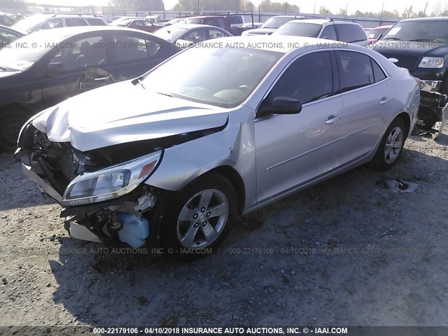 1G11B5SL4EF267450 - 2014 CHEVROLET MALIBU LS SILVER photo 2