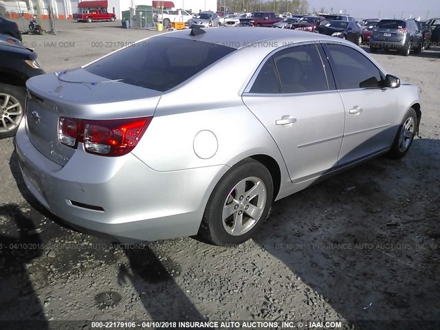 1G11B5SL4EF267450 - 2014 CHEVROLET MALIBU LS SILVER photo 4