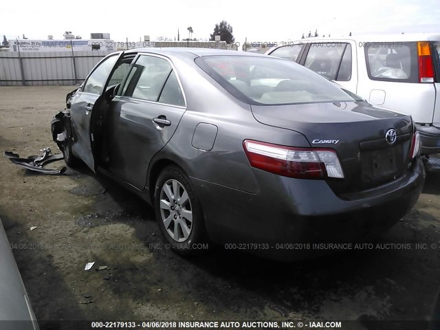 JTNBB46K773006644 - 2007 TOYOTA CAMRY NEW GENERAT HYBRID GRAY photo 3