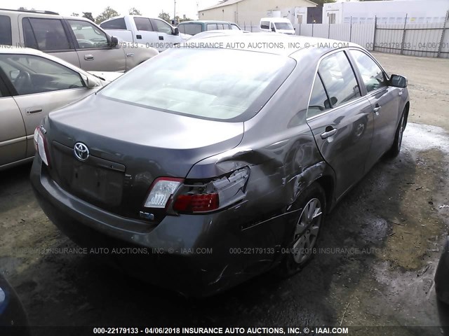 JTNBB46K773006644 - 2007 TOYOTA CAMRY NEW GENERAT HYBRID GRAY photo 4