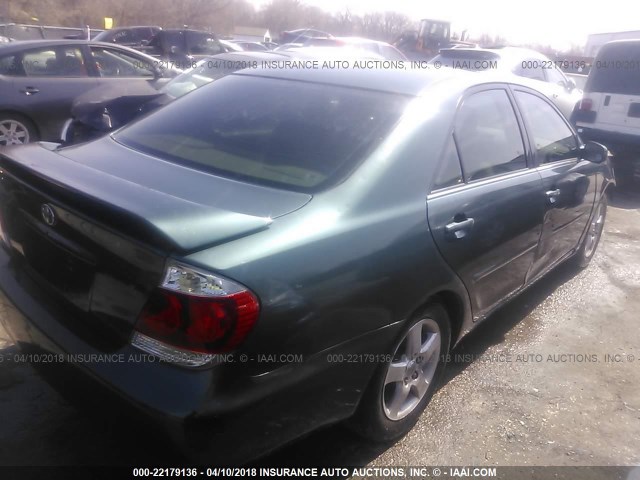 4T1BE32K55U069823 - 2005 TOYOTA CAMRY LE/XLE/SE 绿色 照片 4