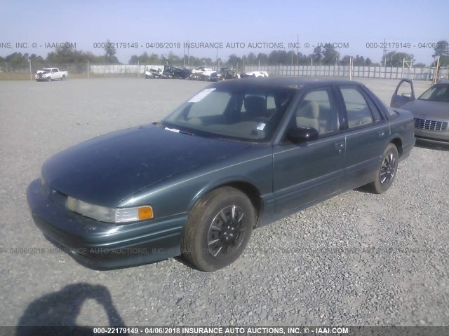 1G3WH52M5TF343033 - 1996 OLDSMOBILE CUTLASS SUPREME SL GREEN photo 2