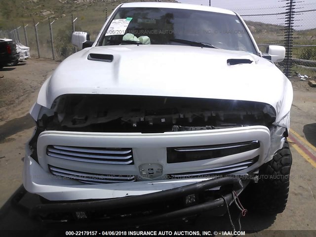 1C6RR7MT2DS511737 - 2013 RAM 1500 SPORT WHITE photo 6