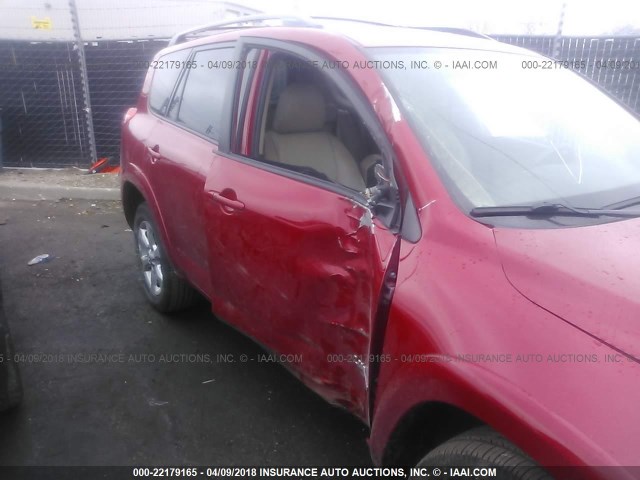 JTMDF4DV5A5032802 - 2010 TOYOTA RAV4 LIMITED Tünd qırmızı foto 6