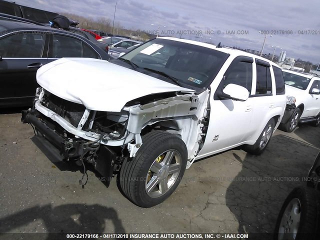 1GNET13H582214090 - 2008 CHEVROLET TRAILBLAZER SS WHITE photo 2