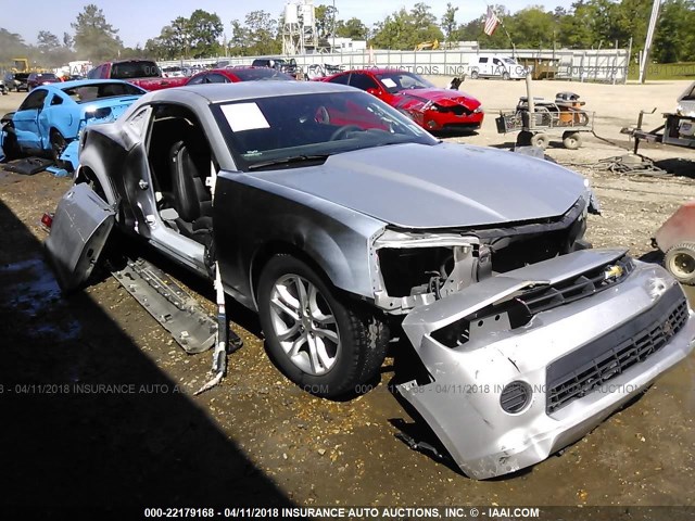 2G1FA1E37E9161175 - 2014 CHEVROLET CAMARO LS SILVER photo 1