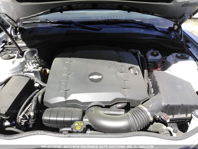 2G1FA1E37E9161175 - 2014 CHEVROLET CAMARO LS SILVER photo 10