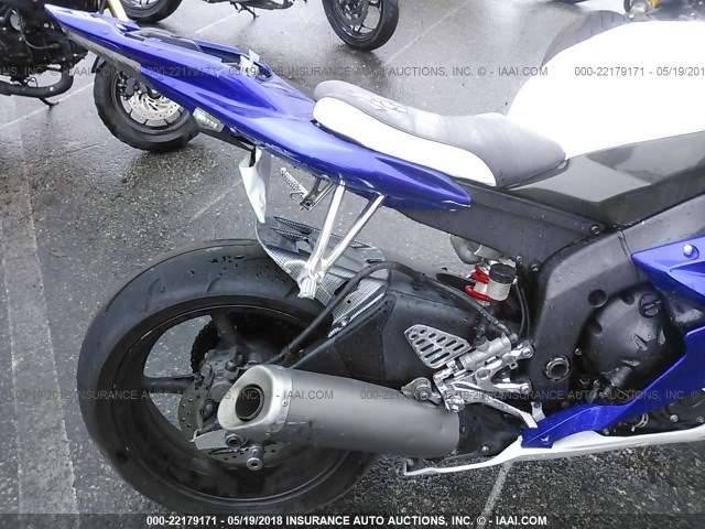 JYARJ12E96A000595 - 2006 YAMAHA YZFR6 L BLUE photo 6