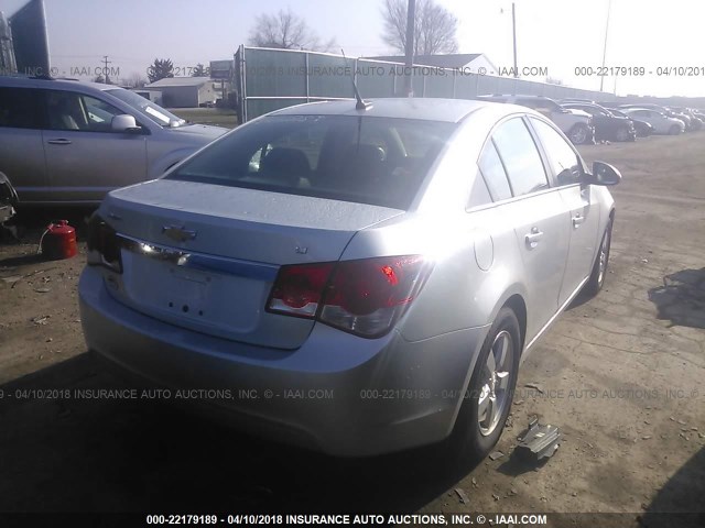 1G1PC5SB4E7396359 - 2014 CHEVROLET CRUZE LT SILVER photo 4