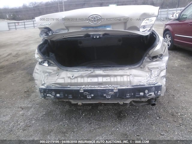 4T1BE46K77U170896 - 2007 TOYOTA CAMRY NEW GENERAT CE/LE/XLE/SE GOLD photo 6