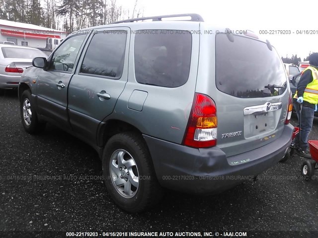 4F2YZ02B34KM28436 - 2004 MAZDA TRIBUTE DX 绿色 照片 3