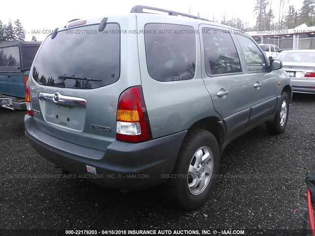 4F2YZ02B34KM28436 - 2004 MAZDA TRIBUTE DX 绿色 照片 4