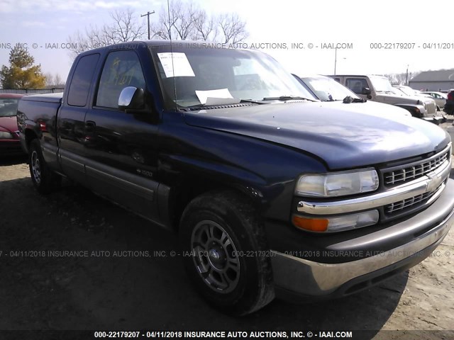 2GCEC19TXY1379136 - 2000 CHEVROLET SILVERADO C1500 BLUE photo 1